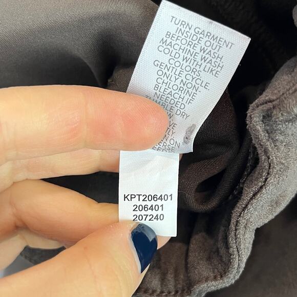 J. JILL  18 Taylor Luxe Faux Suede Ankle Pants Straight Leg Zip Fly Mocha Brown - Picture 10 of 11